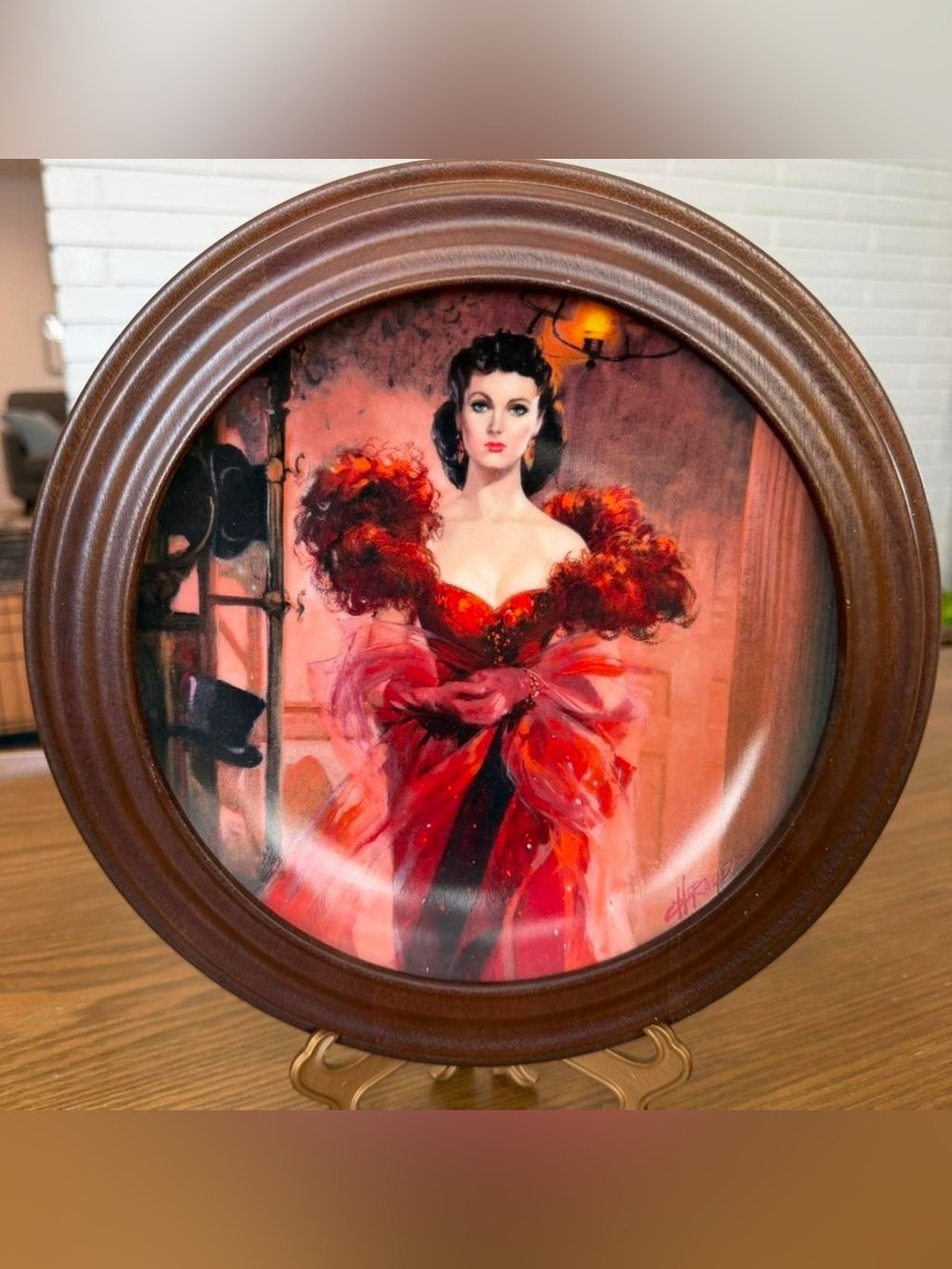 Vintage Gone with the Wind Golden Anniversary plate “Scarlett’s Resolve”